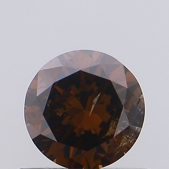 Loose Diamond - ROUND 0.48ct Fancy Light Brown I2: Loose Diamond - ROUND 0.48ct Fancy Light Brown I2 Source: Natural Shape: ROUND Carats: 0.48 Color: Fancy Light Brown Certification: NONE Video: