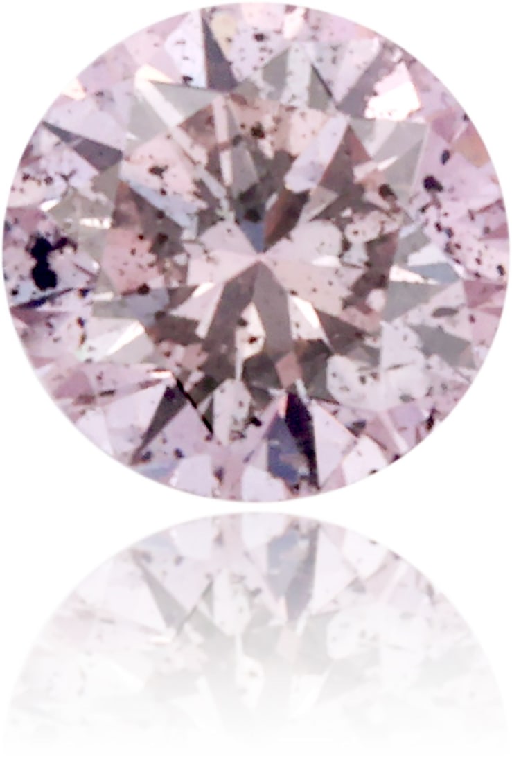 Loose Diamond - ROUND 0.11ct Fancy Purplish Pink I2: Loose Diamond - ROUND 0.11ct Fancy Purplish Pink I2 Source: Natural Shape: ROUND Carats: 0.11 Color: Fancy Purplish Pink Certification: GIA Video: