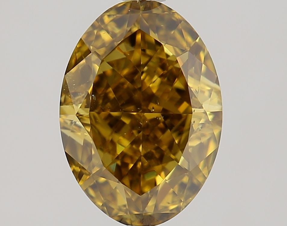 Loose Diamond - OVAL 1.52ct Fancy Deep Brown Yellow SI1: Loose Diamond - OVAL 1.52ct Fancy Deep Brown Yellow SI1 Source: Natural Shape: OVAL Carats: 1.52 Color: Fancy Deep Brown Yellow Certification: GIA Video: