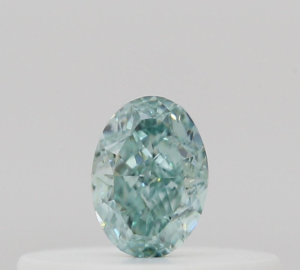 Loose Diamond - OVAL 0.13ct Fancy Intense Blueish Green (1 of 1)