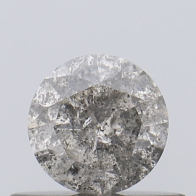 Loose Diamond - ROUND 0.38ct Salt and Pepper I3: Loose Diamond - ROUND 0.38ct Salt and Pepper I3 Source: Natural Shape: ROUND Carats: 0.38 Color: Salt and Pepper Certification: NONE Video: