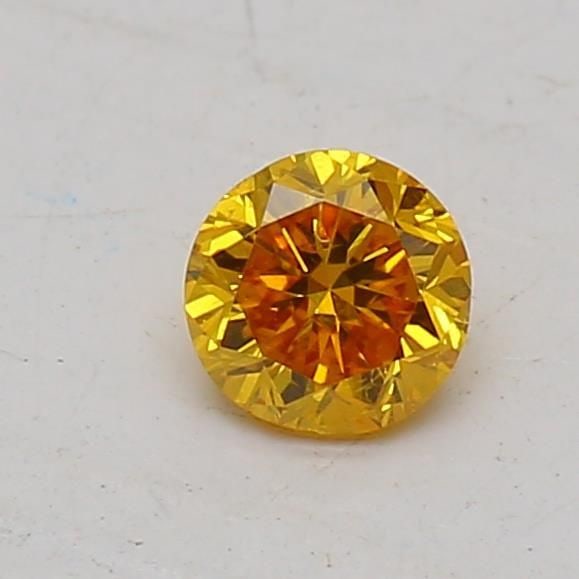 Loose Diamond - ROUND 0.16ct Orange Yellow SI2: Loose Diamond - ROUND 0.16ct Orange Yellow SI2 Source: Natural Shape: ROUND Carats: 0.16 Color: Orange Yellow Certification: GIA Video: