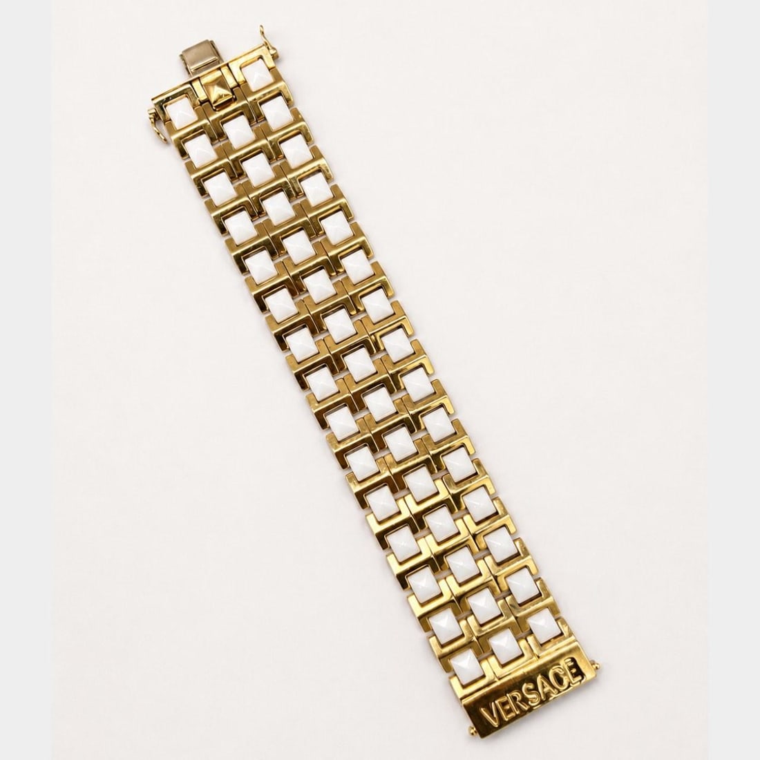Versace 18K Yellow Gold 7 x 1.25 Inch Bracelet (1 of 6)