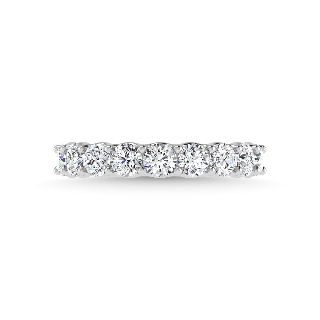 14K White Gold 2 7/8 CT Tw. Round Shape Diamond Full Eternity Band: 14K White Gold 2 7/8 CT Tw. Round Shape Diamond Full Eternity Band Celebrate everlasting love with our stunning Diamond Full Eternity Wedding Band. Crafted in precious metal, this timeless piece featu
