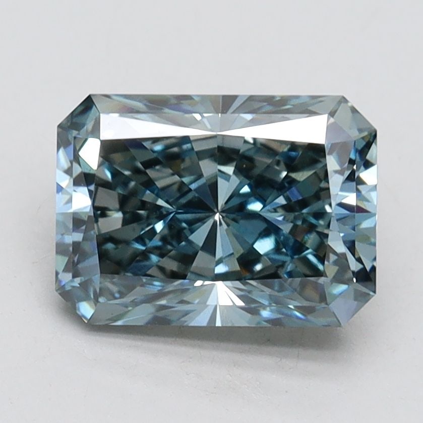Loose Diamond - RADIANT 2.06ct Fancy Vivid Blue VS1: Loose Diamond - RADIANT 2.06ct Fancy Vivid Blue VS1 Source: This is a real non-mined Diamond that has been grown in a lab Shape: RADIANT Carats: 2.06 Color: Fancy Vivid Blue Certification: IGI Video: