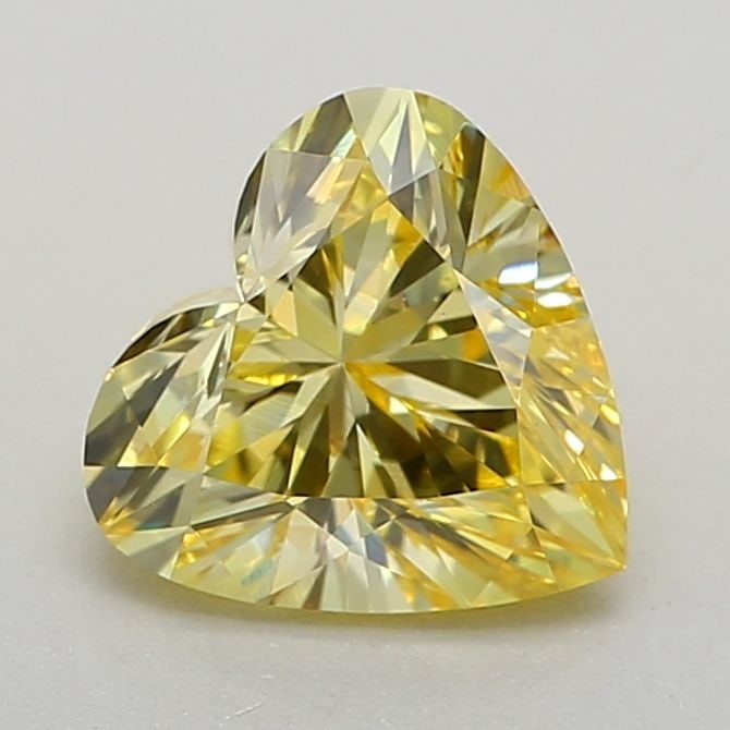 Loose Diamond - HEART 0.7ct Fancy Intense Yellow VVS2: Loose Diamond - HEART 0.7ct Fancy Intense Yellow VVS2 Source: This is a real non-mined Diamond that has been grown in a lab Shape: HEART Carats: 0.7 Color: Fancy Intense Yellow Certification: IGI Vide