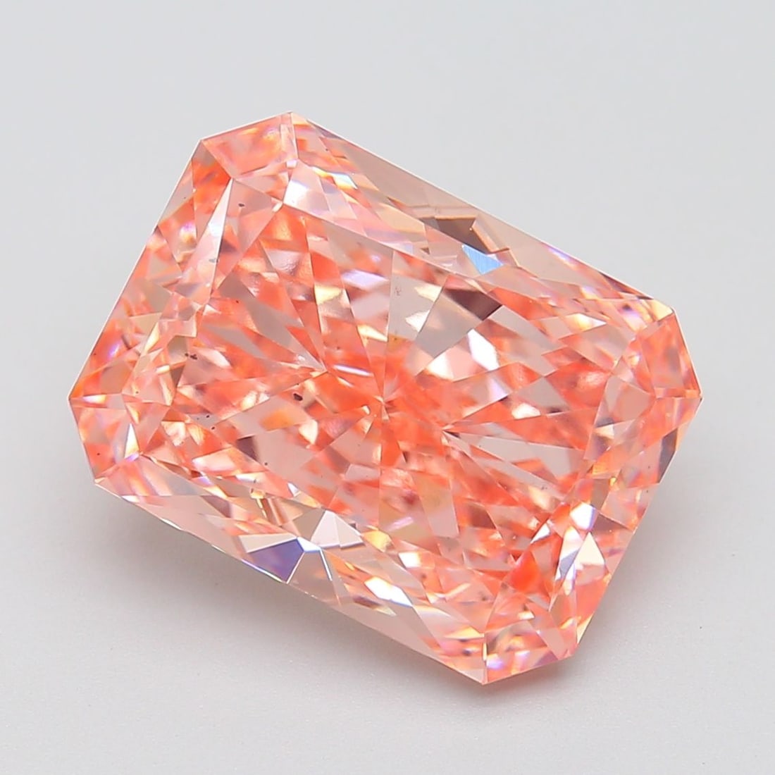 Loose Diamond - RADIANT 10.03ct Fancy Intense Pink SI1: Loose Diamond - RADIANT 10.03ct Fancy Intense Pink SI1 Source: This is a real non-mined Diamond that has been grown in a lab Shape: RADIANT Carats: 10.03 Color: Fancy Intense Pink Certification: IGI V