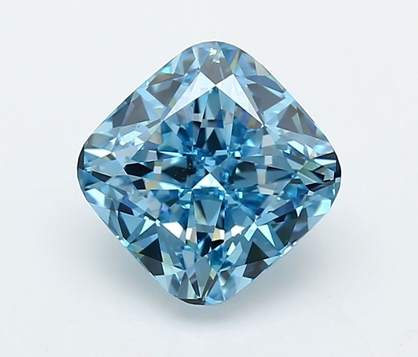 Loose Diamond - CUSHION MODIFIED 3.05ct Fancy Vivid Blue VVS1: Loose Diamond - CUSHION MODIFIED 3.05ct Fancy Vivid Blue VVS1 Source: This is a real non-mined Diamond that has been grown in a lab Shape: CUSHION MODIFIED Carats: 3.05 Color: Fancy Vivid Blue Certifi