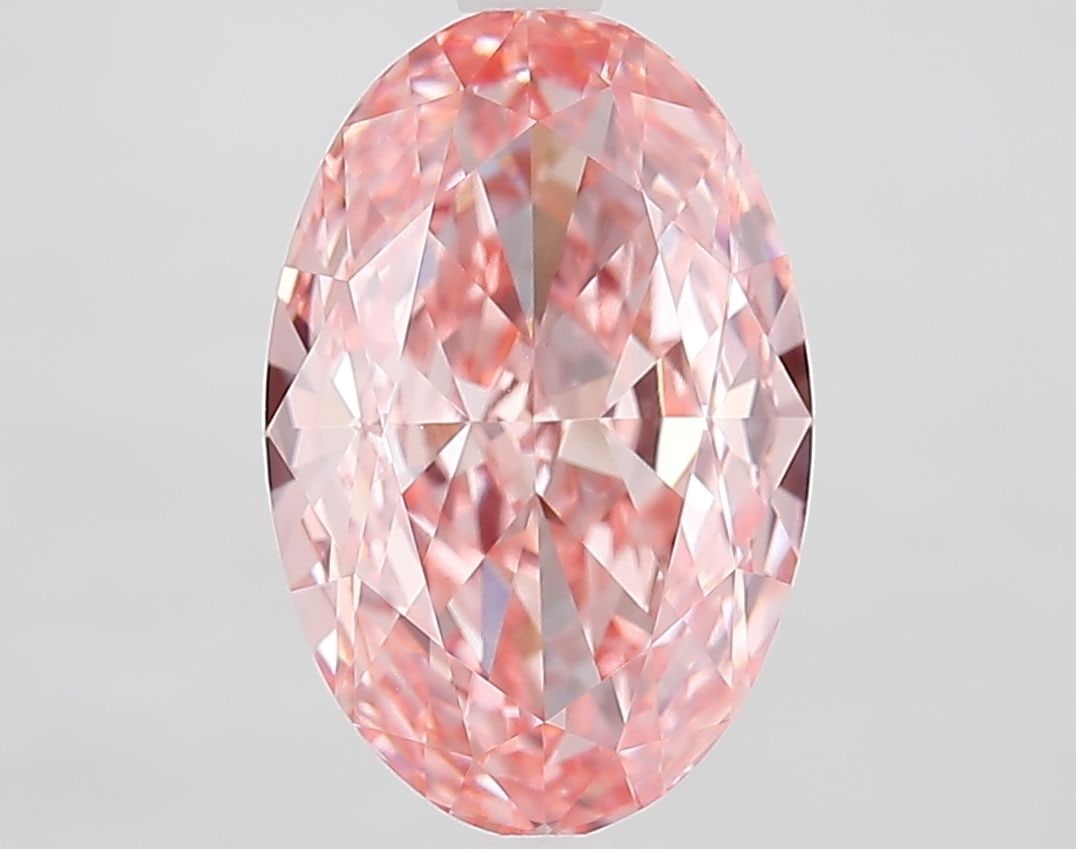 Loose Diamond - OVAL 4.01ct Fancy Vivid Pink VVS2: Loose Diamond - OVAL 4.01ct Fancy Vivid Pink VVS2 Source: This is a real non-mined Diamond that has been grown in a lab Shape: OVAL Carats: 4.01 Color: Fancy Vivid Pink Certification: IGI Video: