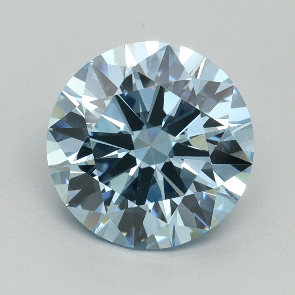 Ideal Loose Diamond - ROUND 3.11ct Fancy Vivid Blue VVS2: Ideal Loose Diamond - ROUND 3.11ct Fancy Vivid Blue VVS2 Source: This is a real non-mined Diamond that has been grown in a lab Shape: ROUND Carats: 3.11 Color: Fancy Vivid Blue Certification: IGI Vide