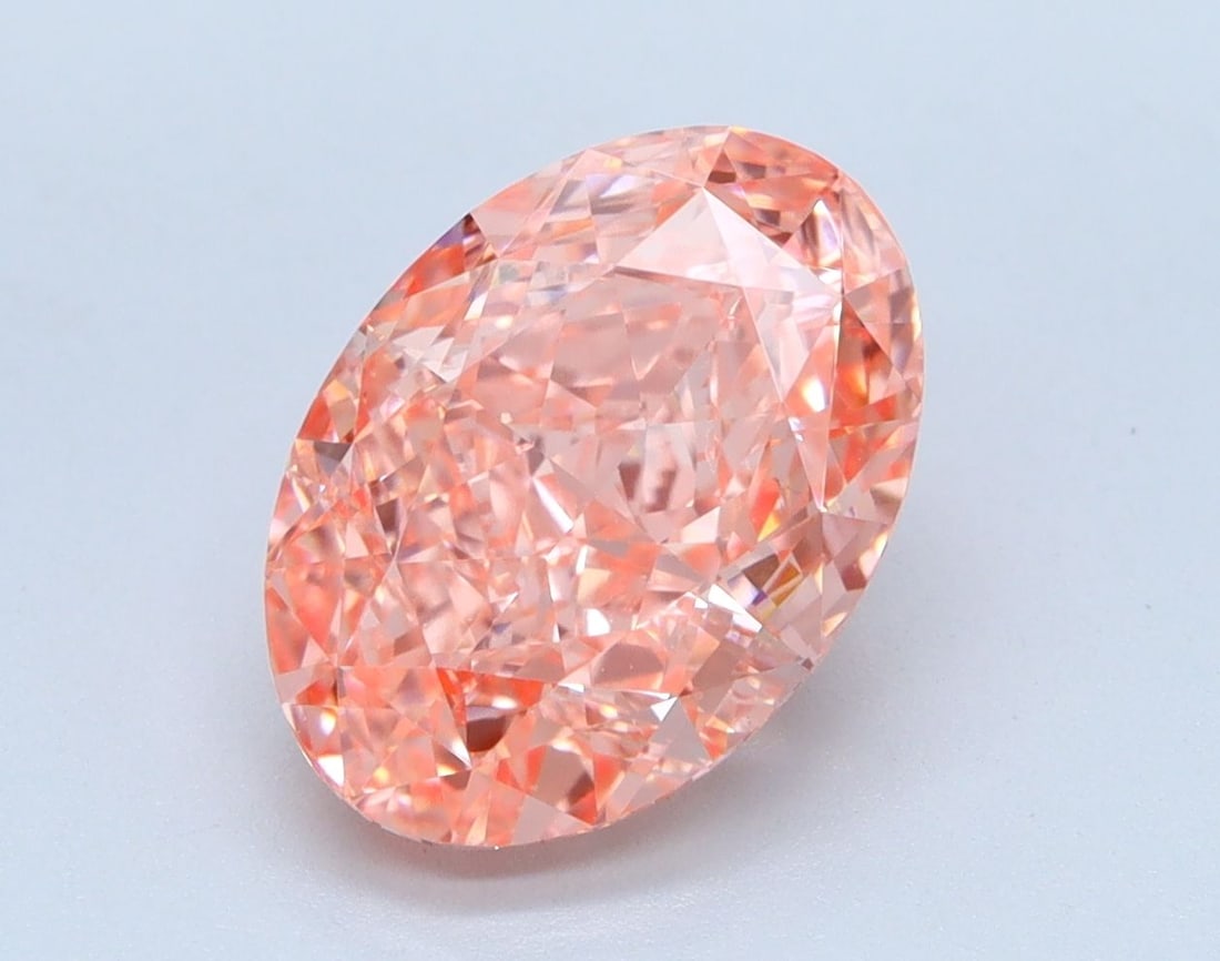 Loose Diamond - OVAL 2.87ct Fancy Vivid Pink VS1: Loose Diamond - OVAL 2.87ct Fancy Vivid Pink VS1 Source: This is a real non-mined Diamond that has been grown in a lab Shape: OVAL Carats: 2.87 Color: Fancy Vivid Pink Certification: IGI Video: