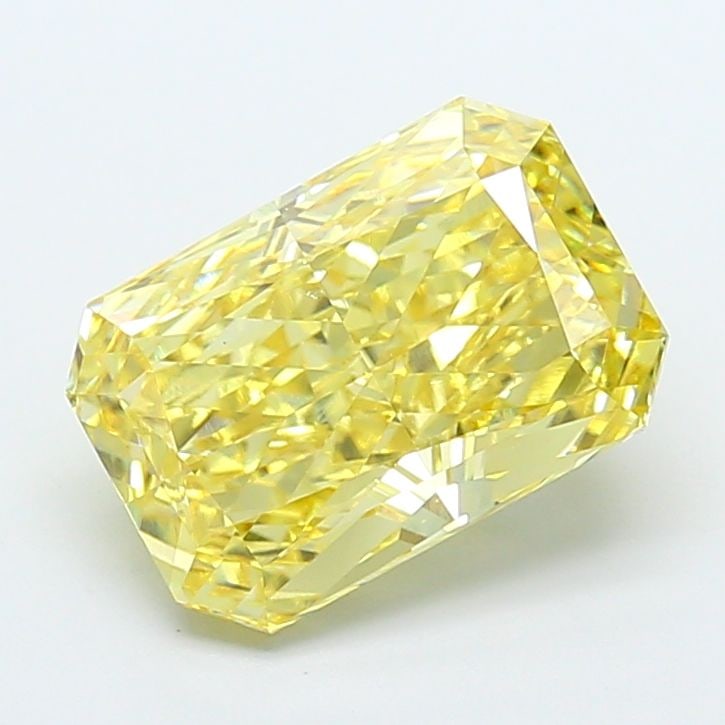 Loose Diamond - RADIANT 4.51ct Fancy Intense Yellow VVS2: Loose Diamond - RADIANT 4.51ct Fancy Intense Yellow VVS2 Source: This is a real non-mined Diamond that has been grown in a lab Shape: RADIANT Carats: 4.51 Color: Fancy Intense Yellow Certification: IG
