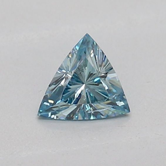 Loose Diamond - TRIANGULAR 0.15ct Fancy Vivid Greenish Blue SI2: Loose Diamond - TRIANGULAR 0.15ct Fancy Vivid Greenish Blue SI2 Source: This is a real non-mined Diamond that has been grown in a lab Shape: TRIANGULAR Carats: 0.15 Color: Fancy Vivid Greenish Blue Ce