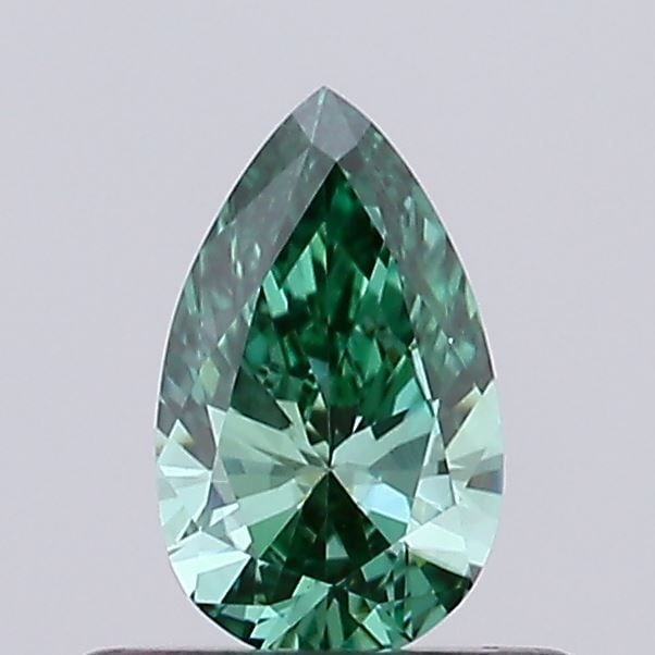 Loose Diamond - PEAR 0.48ct Fancy Vivid Green VVS2: Loose Diamond - PEAR 0.48ct Fancy Vivid Green VVS2 Source: This is a real non-mined Diamond that has been grown in a lab Shape: PEAR Carats: 0.48 Color: Fancy Vivid Green Certification: NONE Video: