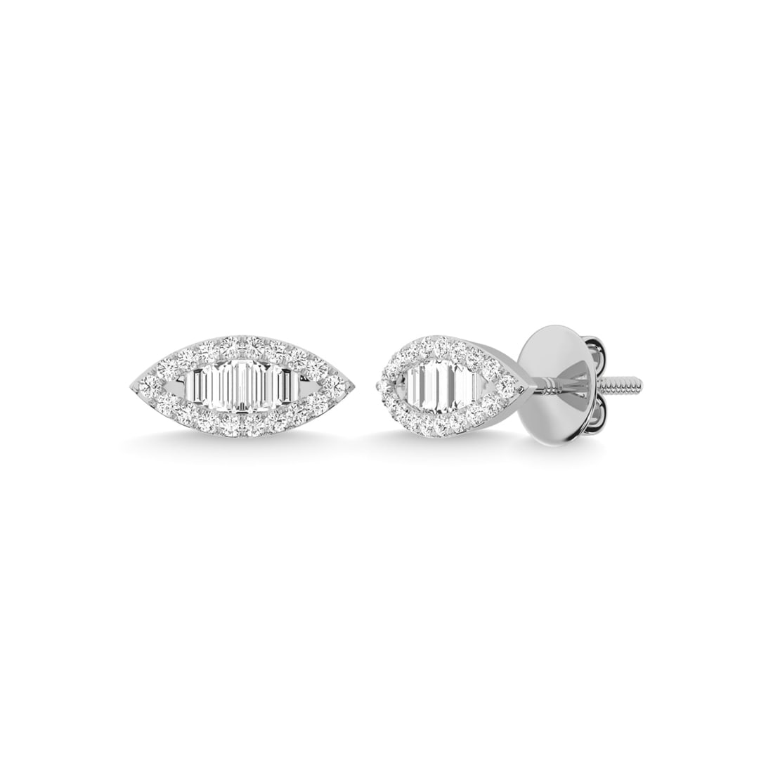 14K White Gold Diamond 1/3 Ct.Tw. Fashion Earrings: 14K White Gold Diamond 1/3 Ct.Tw. Fashion Earrings 14k White Gold Stone Color: G-h Stone Clarity: I1 This item may take 2-5 weeks for shipping. The Diamond Depot Guarantee: All items in this auction a