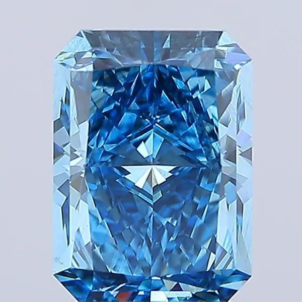 Loose Diamond - RADIANT 3.01ct Fancy Vivid Blue SI1: Loose Diamond - RADIANT 3.01ct Fancy Vivid Blue SI1 Source: This is a real non-mined Diamond that has been grown in a lab Shape: RADIANT Carats: 3.01 Color: Fancy Vivid Blue Certification: IGI Video: