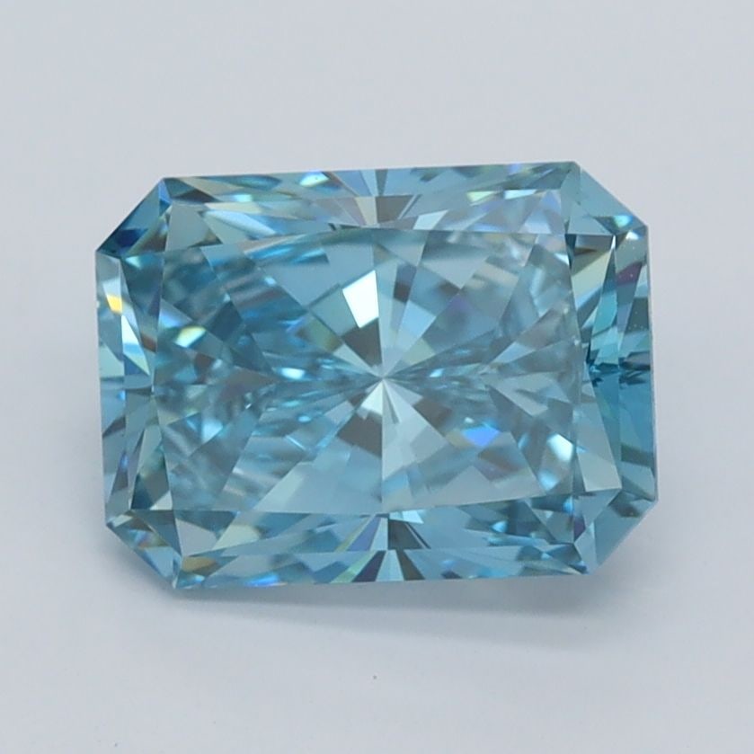 Loose Diamond - RADIANT 2.0ct Fancy Vivid Blue VVS2: Loose Diamond - RADIANT 2.0ct Fancy Vivid Blue VVS2 Source: This is a real non-mined Diamond that has been grown in a lab Shape: RADIANT Carats: 2.0 Color: Fancy Vivid Blue Certification: IGI Video: