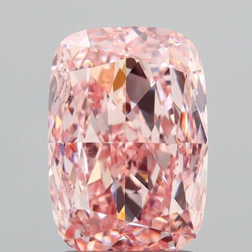 Loose Diamond - CUSHION MODIFIED 1.9ct Fancy Intense Pink VVS2: Loose Diamond - CUSHION MODIFIED 1.9ct Fancy Intense Pink VVS2 Source: This is a real non-mined Diamond that has been grown in a lab Shape: CUSHION MODIFIED Carats: 1.9 Color: Fancy Intense Pink Certi