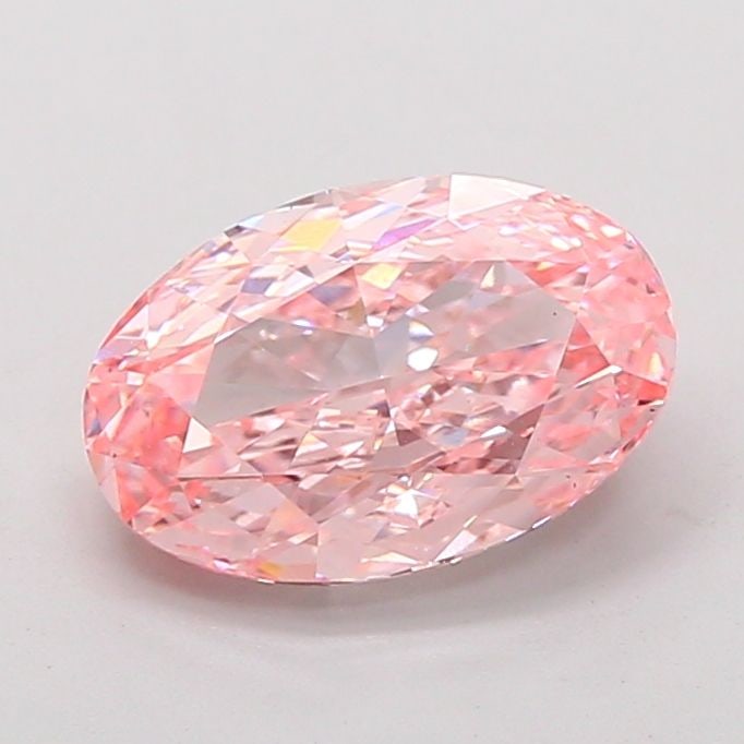 Loose Diamond - OVAL 3.58ct Fancy Vivid Pink VS2: Loose Diamond - OVAL 3.58ct Fancy Vivid Pink VS2 Source: This is a real non-mined Diamond that has been grown in a lab Shape: OVAL Carats: 3.58 Color: Fancy Vivid Pink Certification: IGI Video: