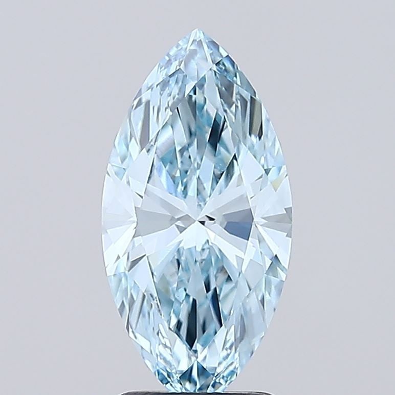 Loose Diamond - MARQUISE 2.51ct Fancy Vivid Blue VVS2: Loose Diamond - MARQUISE 2.51ct Fancy Vivid Blue VVS2 Source: This is a real non-mined Diamond that has been grown in a lab Shape: MARQUISE Carats: 2.51 Color: Fancy Vivid Blue Certification: IGI Vide