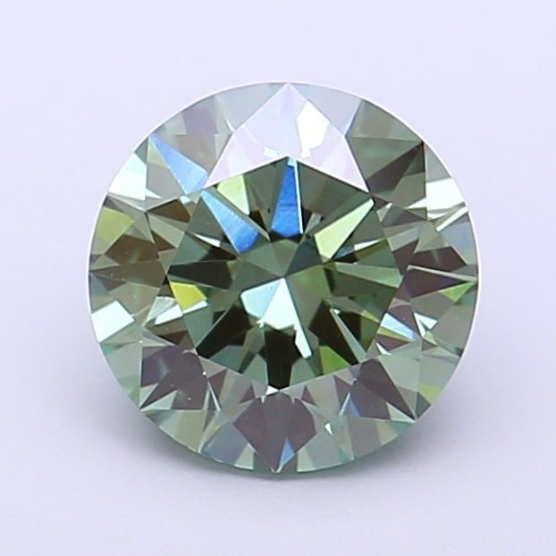 Ideal Loose Diamond - ROUND 1.6ct Fancy Vivid Green VS1: Ideal Loose Diamond - ROUND 1.6ct Fancy Vivid Green VS1 Source: This is a real non-mined Diamond that has been grown in a lab Shape: ROUND Carats: 1.6 Color: Fancy Vivid Green Certification: IGI Video