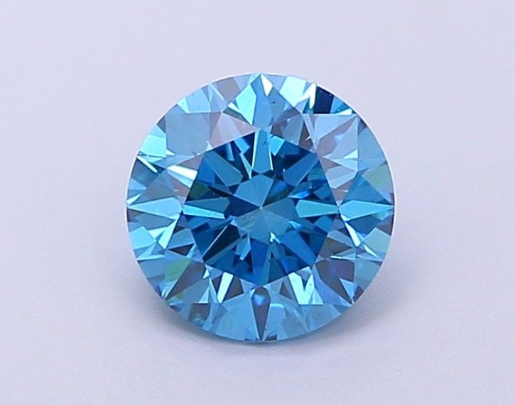 Loose Diamond - ROUND 0.65ct Fancy Blue VS2: Loose Diamond - ROUND 0.65ct Fancy Blue VS2 Source: This is a real non-mined Diamond that has been grown in a lab Shape: ROUND Carats: 0.65 Color: Fancy Blue Certification: NONE Video: