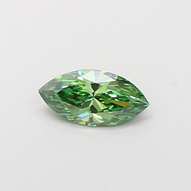 Loose Diamond - MARQUISE 0.41ct Fancy Vivid Green VVS2: Loose Diamond - MARQUISE 0.41ct Fancy Vivid Green VVS2 Source: This is a real non-mined Diamond that has been grown in a lab Shape: MARQUISE Carats: 0.41 Color: Fancy Vivid Green Certification: IGI Vi