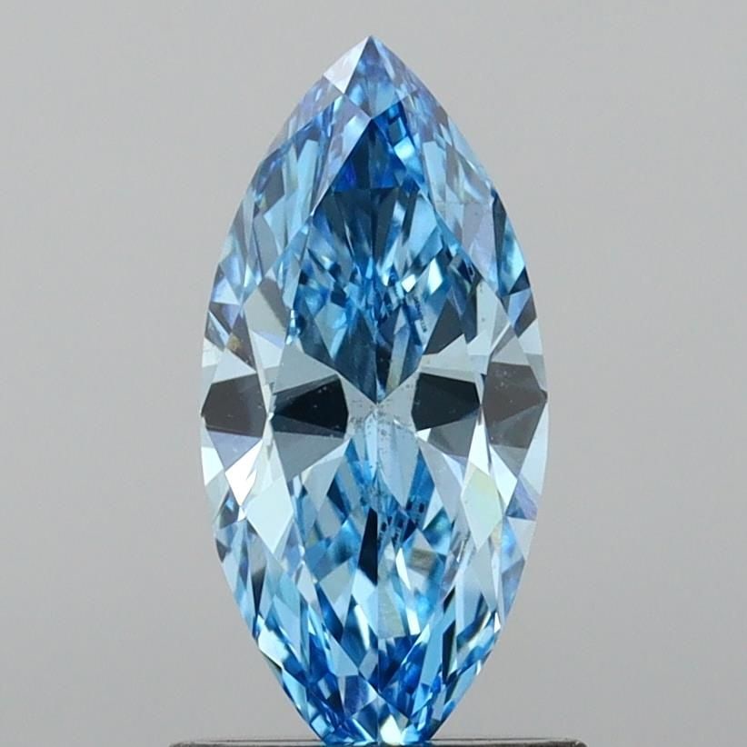 Loose Diamond - MARQUISE 1.01ct Fancy Vivid Blue VS2: Loose Diamond - MARQUISE 1.01ct Fancy Vivid Blue VS2 Source: This is a real non-mined Diamond that has been grown in a lab Shape: MARQUISE Carats: 1.01 Color: Fancy Vivid Blue Certification: IGI Video