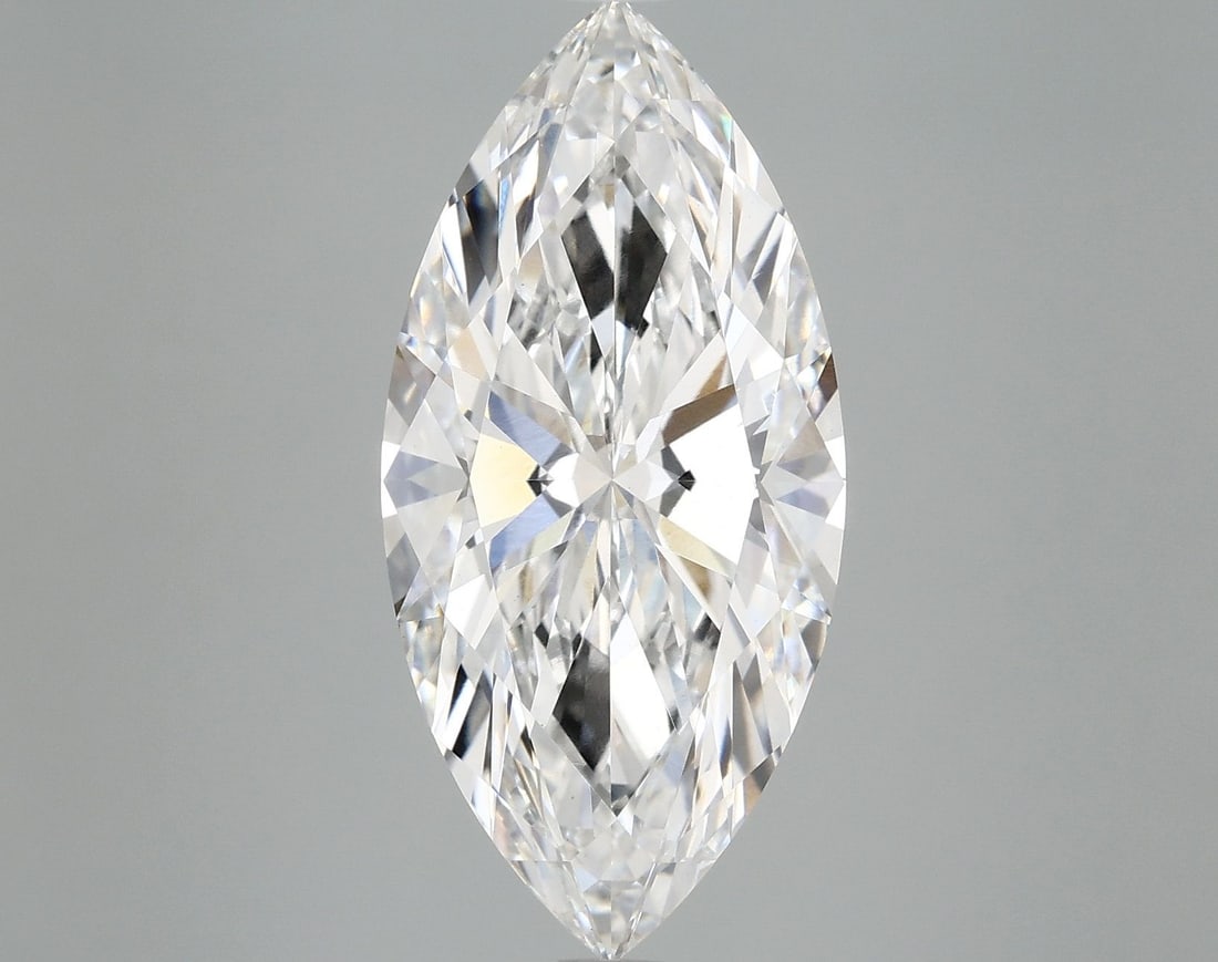 Loose Diamond - MARQUISE 5.7ct D VS1: Loose Diamond - MARQUISE 5.7ct D VS1 Source: This is a real non-mined Diamond that has been grown in a lab Shape: MARQUISE Carats: 5.7 Color: D Clarity: VS1 Certification: IGI Video: