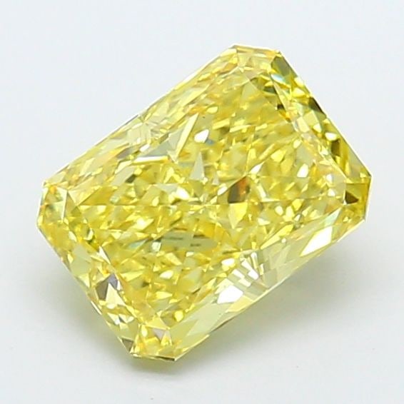 Loose Diamond - RADIANT 3.38ct Fancy Vivid Yellow VS1: Loose Diamond - RADIANT 3.38ct Fancy Vivid Yellow VS1 Source: This is a real non-mined Diamond that has been grown in a lab Shape: RADIANT Carats: 3.38 Color: Fancy Vivid Yellow Certification: IGI Vid