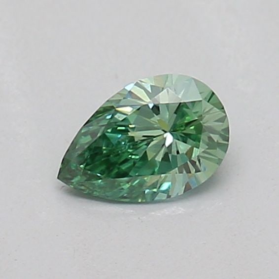 Loose Diamond - PEAR 0.17ct Fancy Vivid Green VVS2: Loose Diamond - PEAR 0.17ct Fancy Vivid Green VVS2 Source: This is a real non-mined Diamond that has been grown in a lab Shape: PEAR Carats: 0.17 Color: Fancy Vivid Green Certification: IGI The Diamon