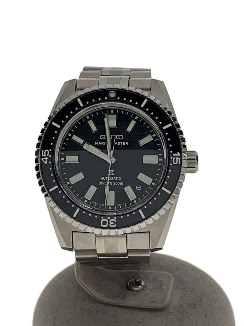 Seiko Prospex Marine Master Stainless Steel Men's Wristwatch: Seiko Prospex Marine Master Stainless Steel Men's Wristwatch This Seiko Prospex Marine Master 6L37-00B0 men's wristwatch features a black dial and a durable stainless steel case and band. Designed for