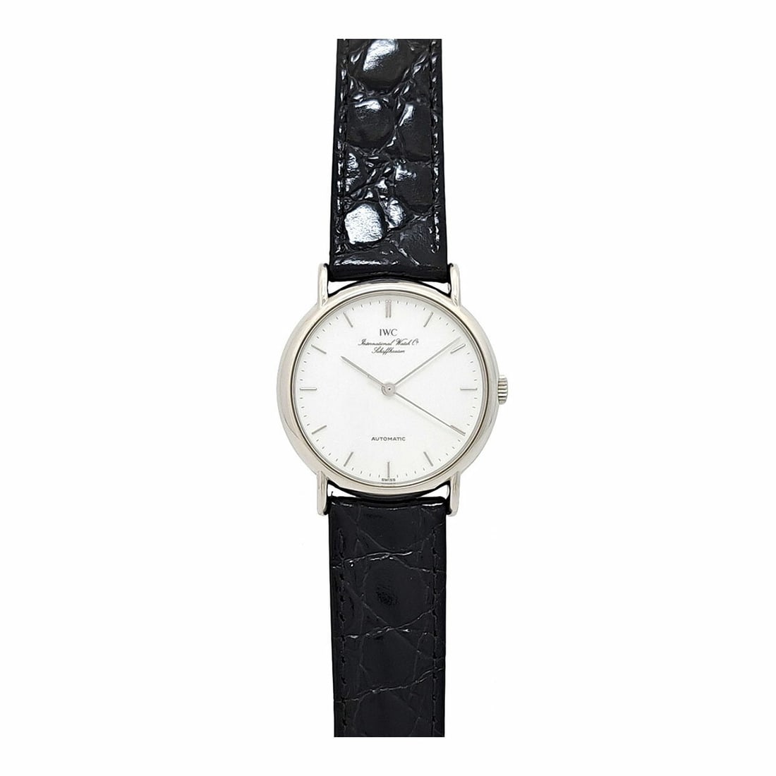 IWC Portofino IW3514 Stainless Steel Automatic Wristwatch: IWC Portofino IW3514 Stainless Steel Automatic Wristwatch This IWC Portofino IW3514 is a Swiss-made automatic wristwatch featuring a stainless steel case and a white dial. The watch comes with a moder