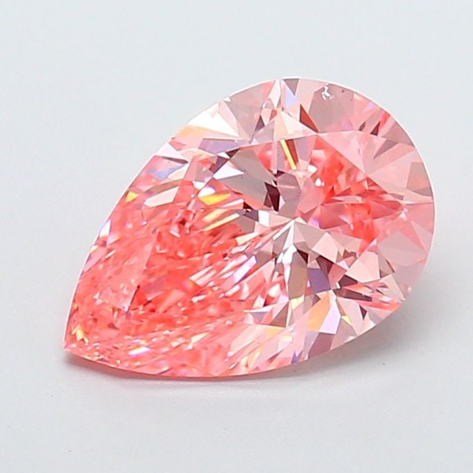 Loose Diamond - PEAR 3.0ct Fancy Vivid Pink VS2: Loose Diamond - PEAR 3.0ct Fancy Vivid Pink VS2 Source: This is a real non-mined Diamond that has been grown in a lab Shape: PEAR Carats: 3.0 Color: Fancy Vivid Pink Certification: IGI Video: