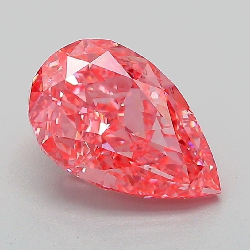 Loose Diamond - PEAR 2.08ct Fancy Vivid Pink VS1: Loose Diamond - PEAR 2.08ct Fancy Vivid Pink VS1 Source: This is a real non-mined Diamond that has been grown in a lab Shape: PEAR Carats: 2.08 Color: Fancy Vivid Pink Certification: IGI Video: