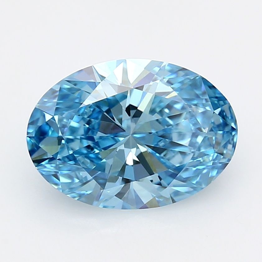 Loose Diamond - OVAL 3.05ct Fancy Vivid Blue VVS2: Loose Diamond - OVAL 3.05ct Fancy Vivid Blue VVS2 Source: This is a real non-mined Diamond that has been grown in a lab Shape: OVAL Carats: 3.05 Color: Fancy Vivid Blue Certification: IGI Video: