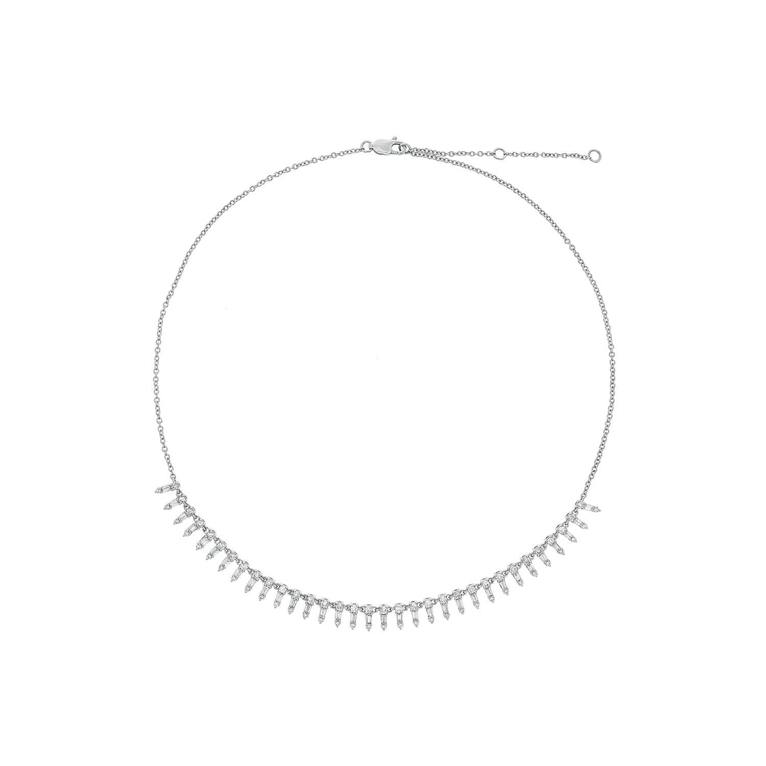 14K White Gold Diamond 2 Ct.Tw Fashion Necklace: 14K White Gold Diamond 2 Ct.Tw Fashion Necklace 14k White Gold Stone Color: G-h Stone Clarity: Si Unless otherwise specified, pendants that include a chain are paired with our standard 18-inch length.