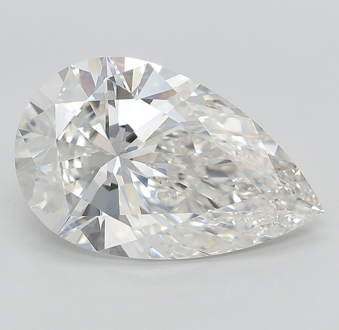 Loose Diamond - PEAR 5.32ct G VVS2: Loose Diamond - PEAR 5.32ct G VVS2 Source: This is a real non-mined Diamond that has been grown in a lab Shape: PEAR Carats: 5.32 Color: G Clarity: VVS2 Certification: IGI Video: