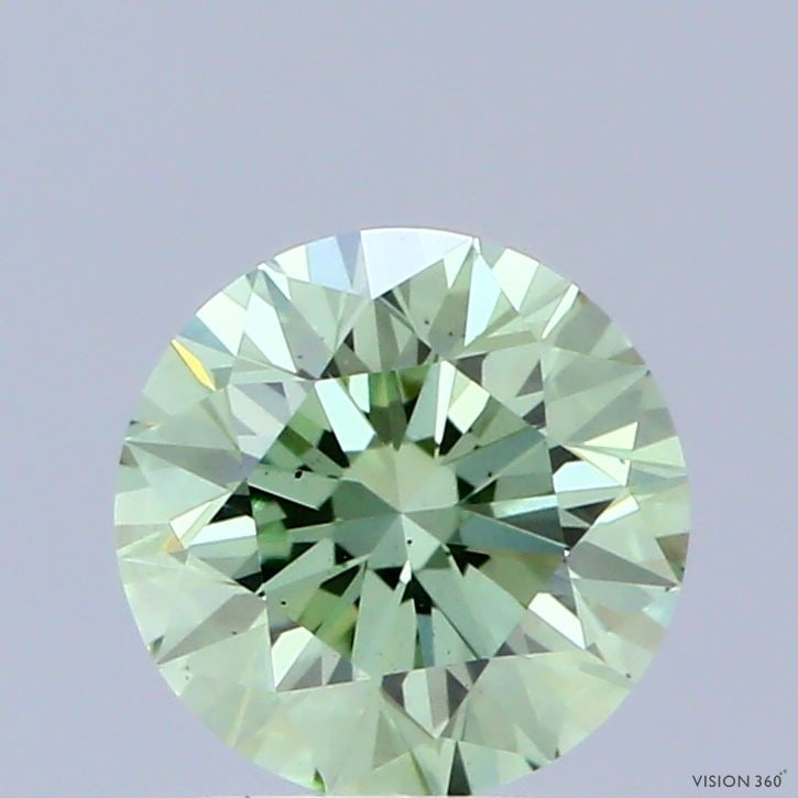Ideal Loose Diamond - ROUND 0.89ct Fancy Vivid Green VS2: Ideal Loose Diamond - ROUND 0.89ct Fancy Vivid Green VS2 Source: This is a real non-mined Diamond that has been grown in a lab Shape: ROUND Carats: 0.89 Color: Fancy Vivid Green Certification: IGI Vid