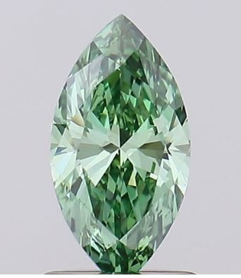 Loose Diamond - MARQUISE 0.97ct Fancy Green VVS2: Loose Diamond - MARQUISE 0.97ct Fancy Green VVS2 Source: This is a real non-mined Diamond that has been grown in a lab Shape: MARQUISE Carats: 0.97 Color: Fancy Green Certification: NONE Video: