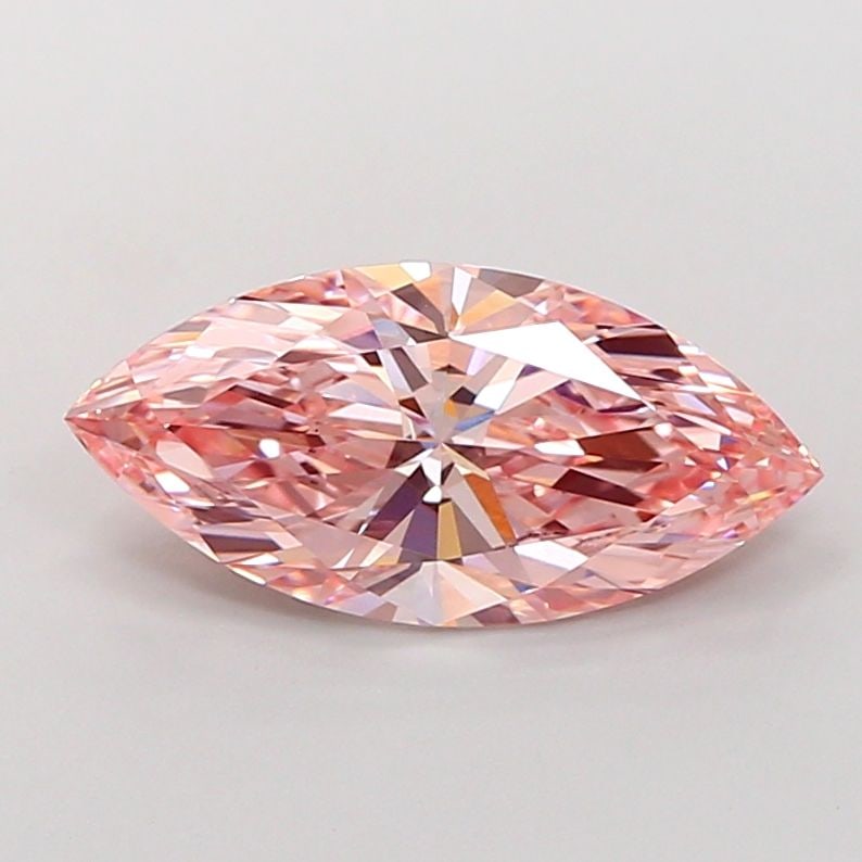 Loose Diamond - MARQUISE 3.04ct Fancy Vivid Pink VS1: Loose Diamond - MARQUISE 3.04ct Fancy Vivid Pink VS1 Source: This is a real non-mined Diamond that has been grown in a lab Shape: MARQUISE Carats: 3.04 Color: Fancy Vivid Pink Certification: IGI Video