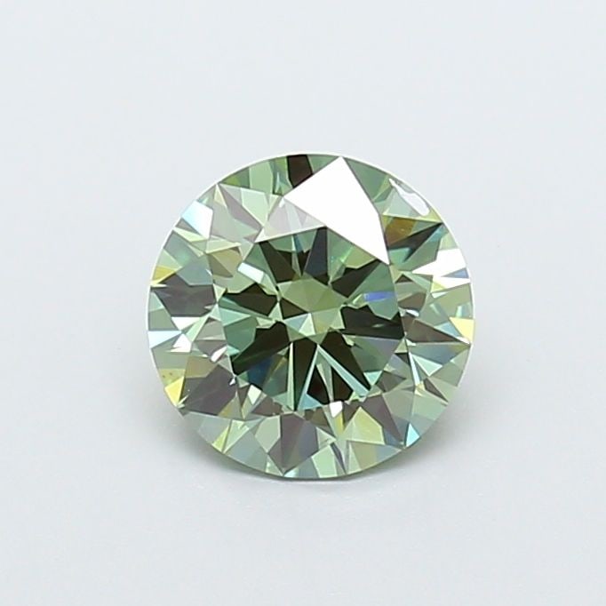 Ideal Loose Diamond - ROUND 1.52ct Fancy Vivid Green VS1: Ideal Loose Diamond - ROUND 1.52ct Fancy Vivid Green VS1 Source: This is a real non-mined Diamond that has been grown in a lab Shape: ROUND Carats: 1.52 Color: Fancy Vivid Green Certification: IGI The