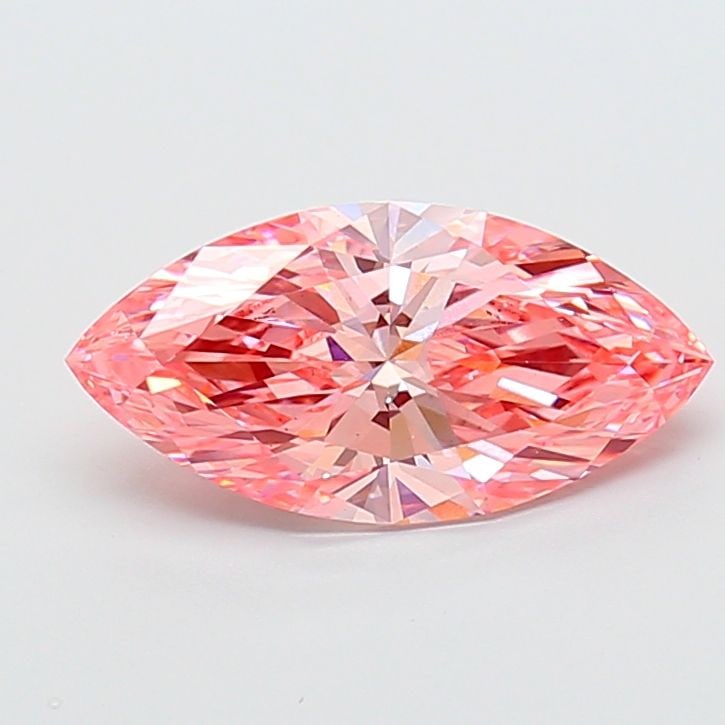 Loose Diamond - MARQUISE 3.07ct Fancy Vivid Pink VS2: Loose Diamond - MARQUISE 3.07ct Fancy Vivid Pink VS2 Source: This is a real non-mined Diamond that has been grown in a lab Shape: MARQUISE Carats: 3.07 Color: Fancy Vivid Pink Certification: IGI Video