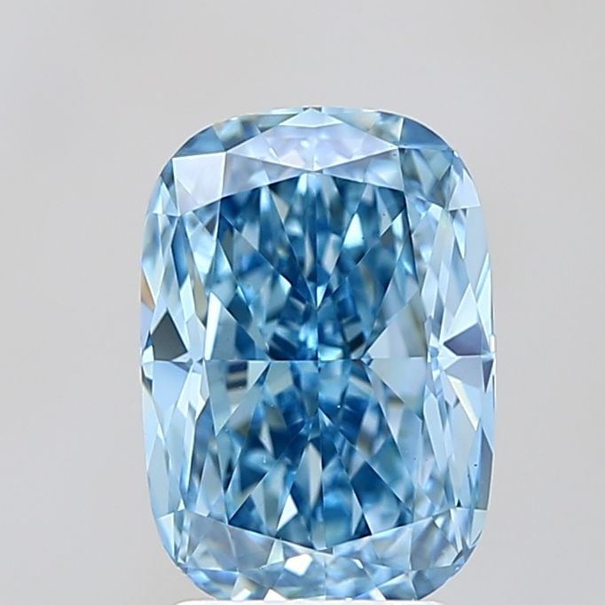 Loose Diamond - CUSHION MODIFIED 3.01ct Fancy Vivid Blue VS1: Loose Diamond - CUSHION MODIFIED 3.01ct Fancy Vivid Blue VS1 Source: This is a real non-mined Diamond that has been grown in a lab Shape: CUSHION MODIFIED Carats: 3.01 Color: Fancy Vivid Blue Certific