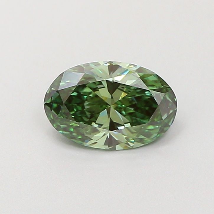 Loose Diamond - OVAL 0.68ct Fancy Vivid Green VVS2: Loose Diamond - OVAL 0.68ct Fancy Vivid Green VVS2 Source: This is a real non-mined Diamond that has been grown in a lab Shape: OVAL Carats: 0.68 Color: Fancy Vivid Green Certification: IGI Video: