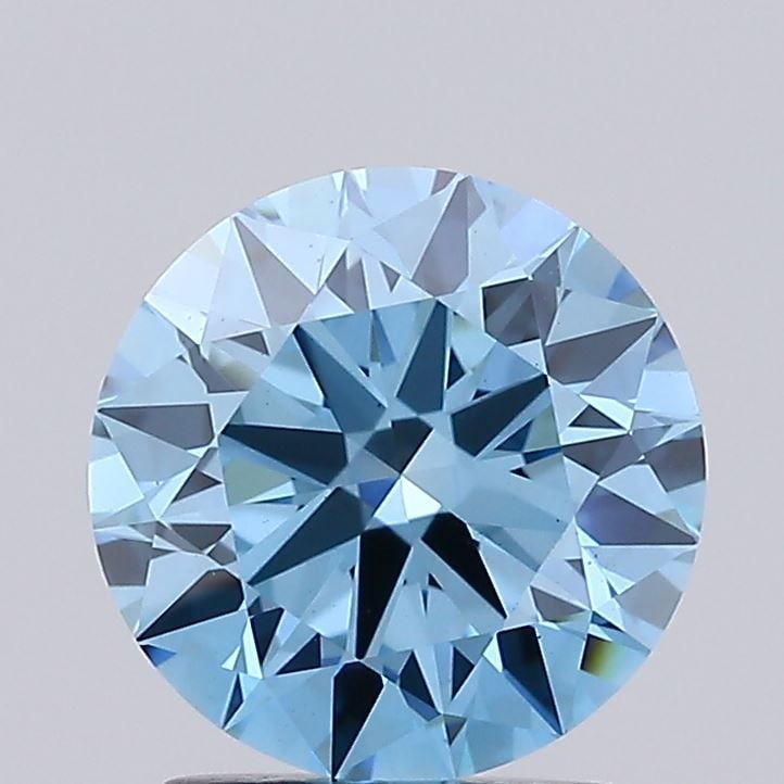 Ideal Loose Diamond - ROUND 2.02ct Fancy Vivid Blue VS2: Ideal Loose Diamond - ROUND 2.02ct Fancy Vivid Blue VS2 Source: This is a real non-mined Diamond that has been grown in a lab Shape: ROUND Carats: 2.02 Color: Fancy Vivid Blue Certification: IGI Video