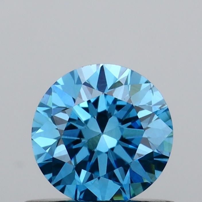 Loose Diamond - ROUND 0.57ct Fancy Vivid Blue VS2: Loose Diamond - ROUND 0.57ct Fancy Vivid Blue VS2 Source: This is a real non-mined Diamond that has been grown in a lab Shape: ROUND Carats: 0.57 Color: Fancy Vivid Blue Certification: IGI Video: