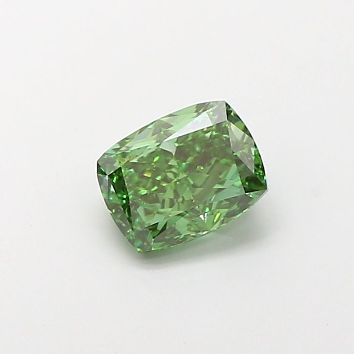 Loose Diamond - CUSHION MODIFIED 1.52ct Fancy Vivid Green VVS2: Loose Diamond - CUSHION MODIFIED 1.52ct Fancy Vivid Green VVS2 Source: This is a real non-mined Diamond that has been grown in a lab Shape: CUSHION MODIFIED Carats: 1.52 Color: Fancy Vivid Green Certi