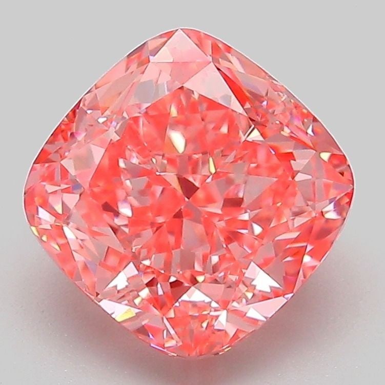 Loose Diamond - CUSHION MODIFIED 3.03ct Fancy Vivid Pink VVS2: Loose Diamond - CUSHION MODIFIED 3.03ct Fancy Vivid Pink VVS2 Source: This is a real non-mined Diamond that has been grown in a lab Shape: CUSHION MODIFIED Carats: 3.03 Color: Fancy Vivid Pink Certifi