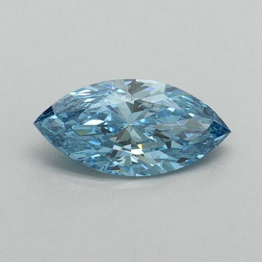 Loose Diamond - MARQUISE 0.61ct Fancy Vivid Blue VS1: Loose Diamond - MARQUISE 0.61ct Fancy Vivid Blue VS1 Source: This is a real non-mined Diamond that has been grown in a lab Shape: MARQUISE Carats: 0.61 Color: Fancy Vivid Blue Certification: IGI Video